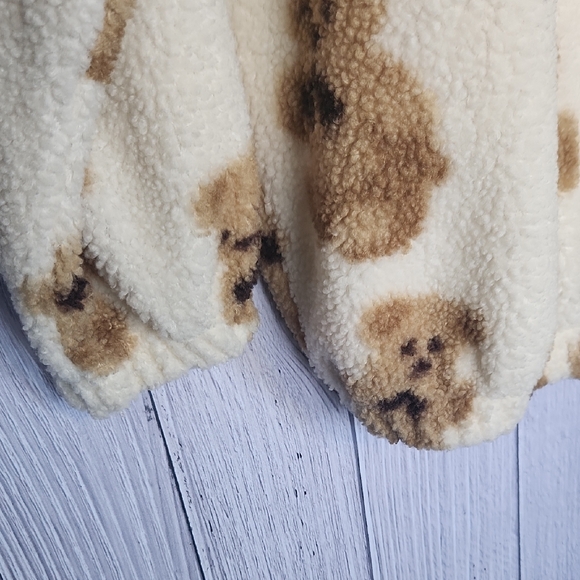 Cozy Teddy Bear Print Hoodie XXL - Picture 5 of 7